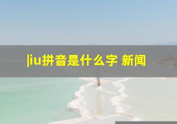 |iu拼音是什么字 新闻